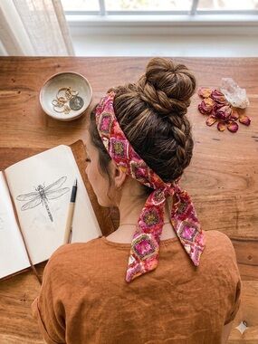 Anthropologie Beaded Hair Wrap/Band